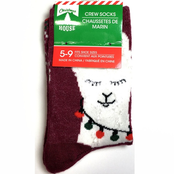 *3/$15* Fun Furry Llama Socks - Picture 2 of 4